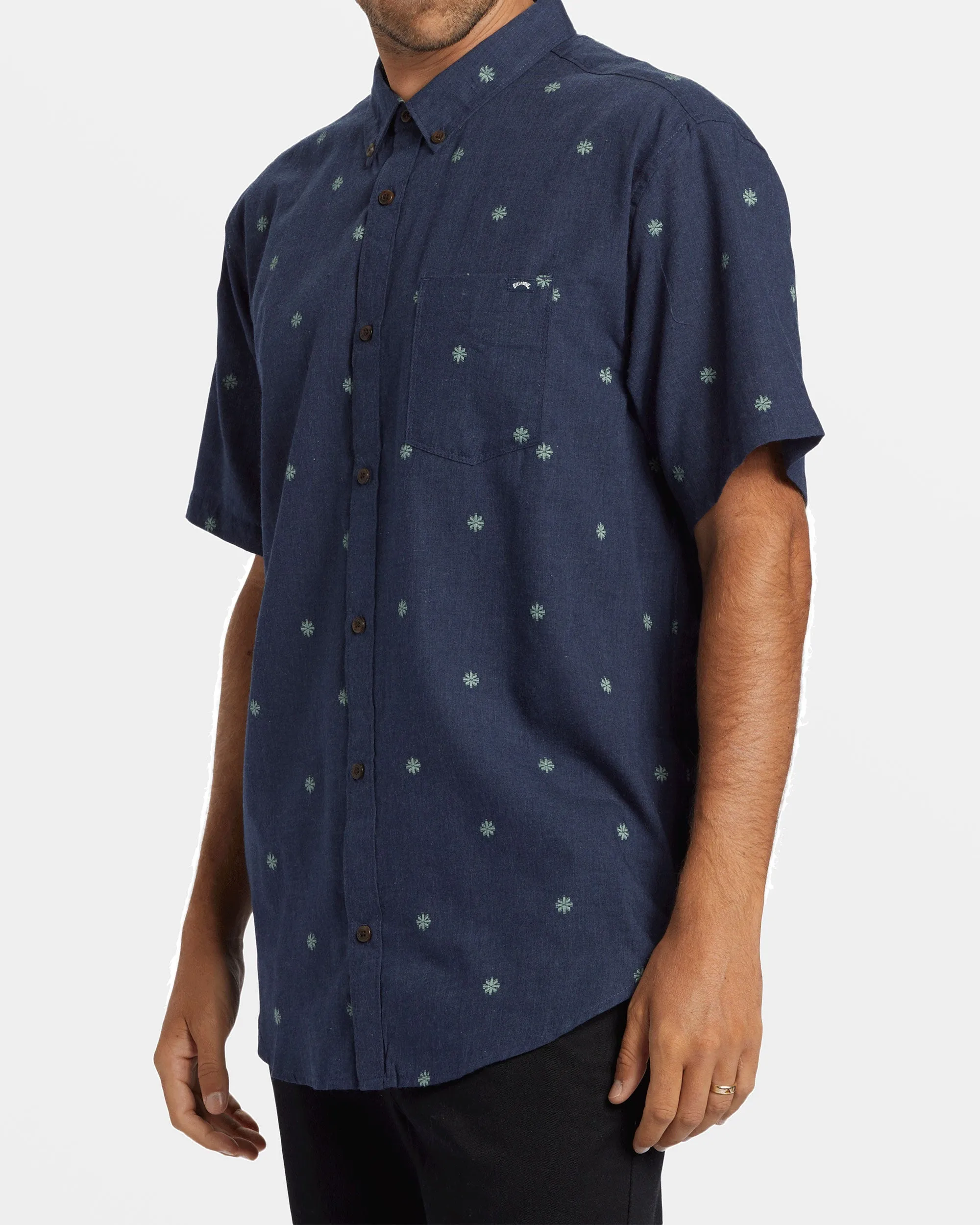 All Day Jacquard Short Sleeve Shirt - Dusty Navy sold by Billabong product image thumbnail 4