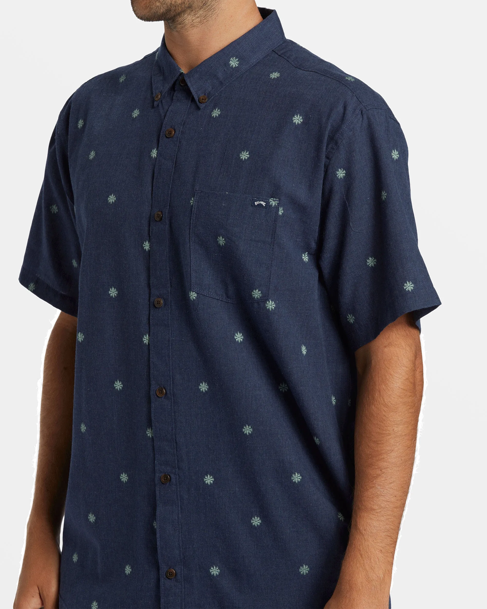 All Day Jacquard Short Sleeve Shirt - Dusty Navy sold by Billabong product image thumbnail 3