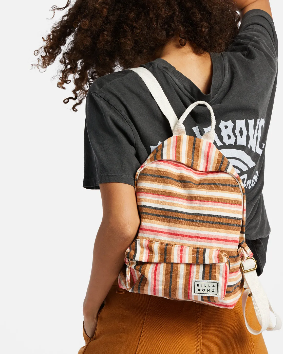 Mini Mama Canvas Backpack - Peach Out sold by Billabong product image thumbnail 2