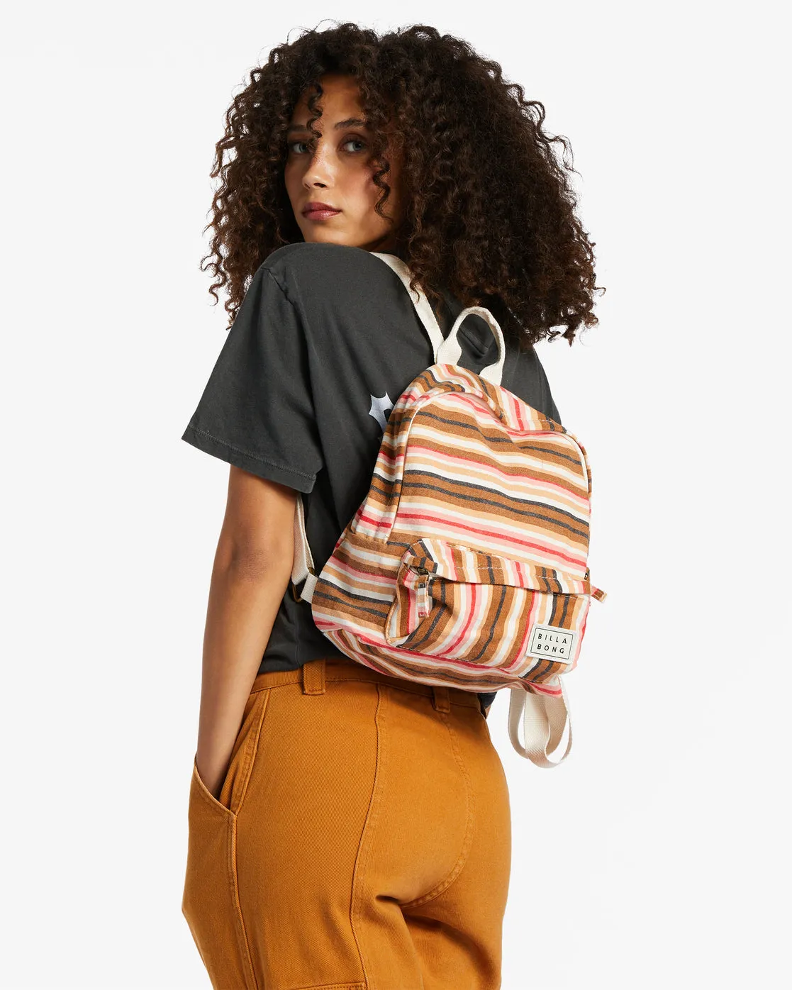 Mini Mama Canvas Backpack - Peach Out sold by Billabong