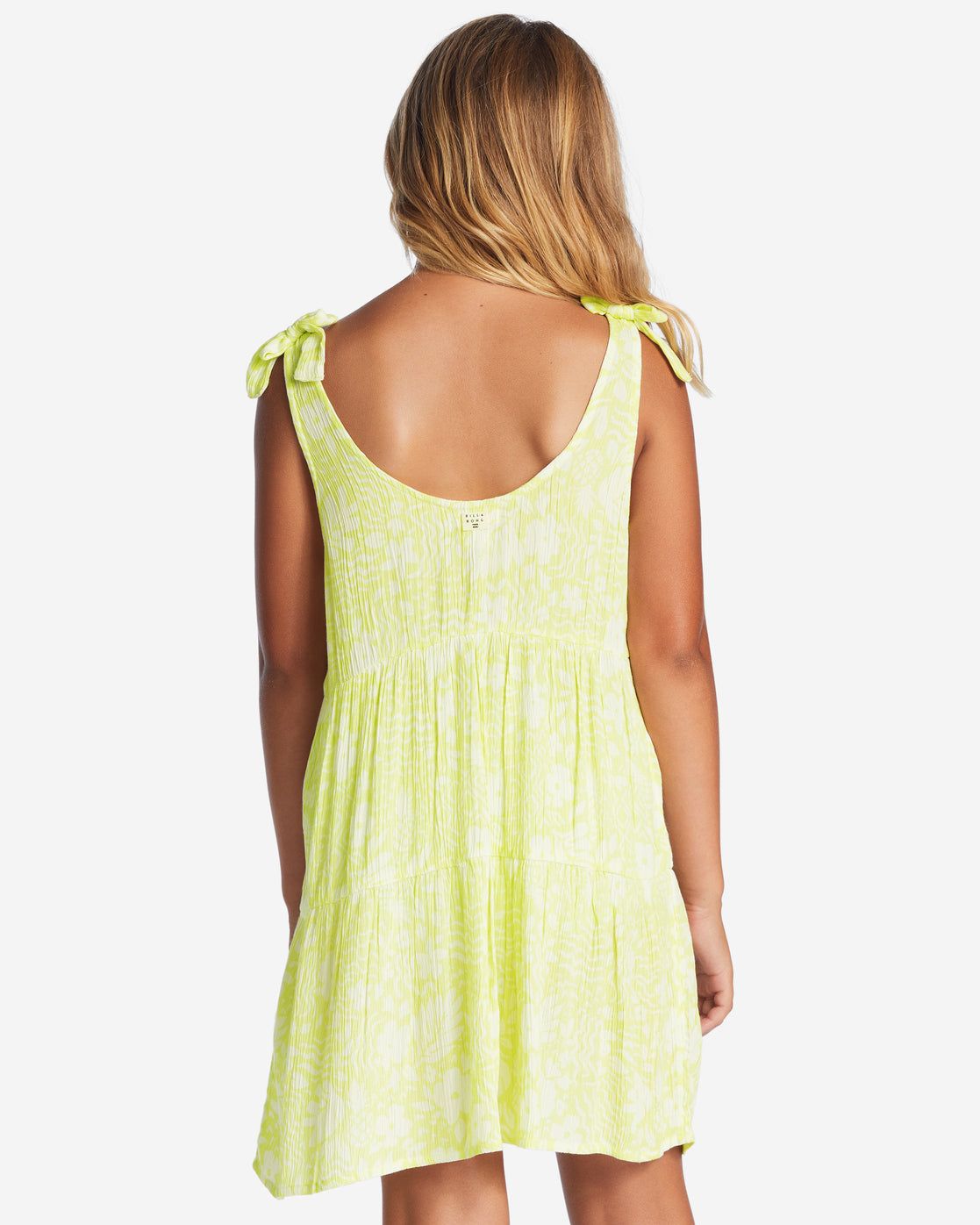 Girls Breezy Day Babydoll Dress - Light Lime sold by Billabong product image thumbnail 3