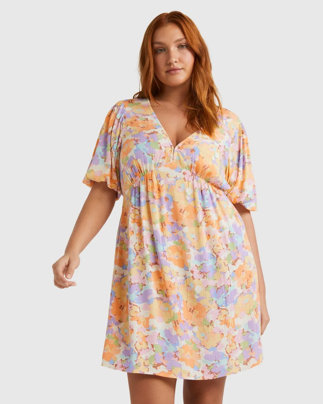 Your Fav Puff Sleeve Dress - White Multi sold by Billabong product image thumbnail 2