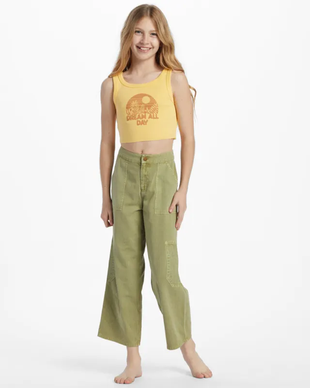 Girls Tomboy Cargo Pants - Avocado sold by Billabong