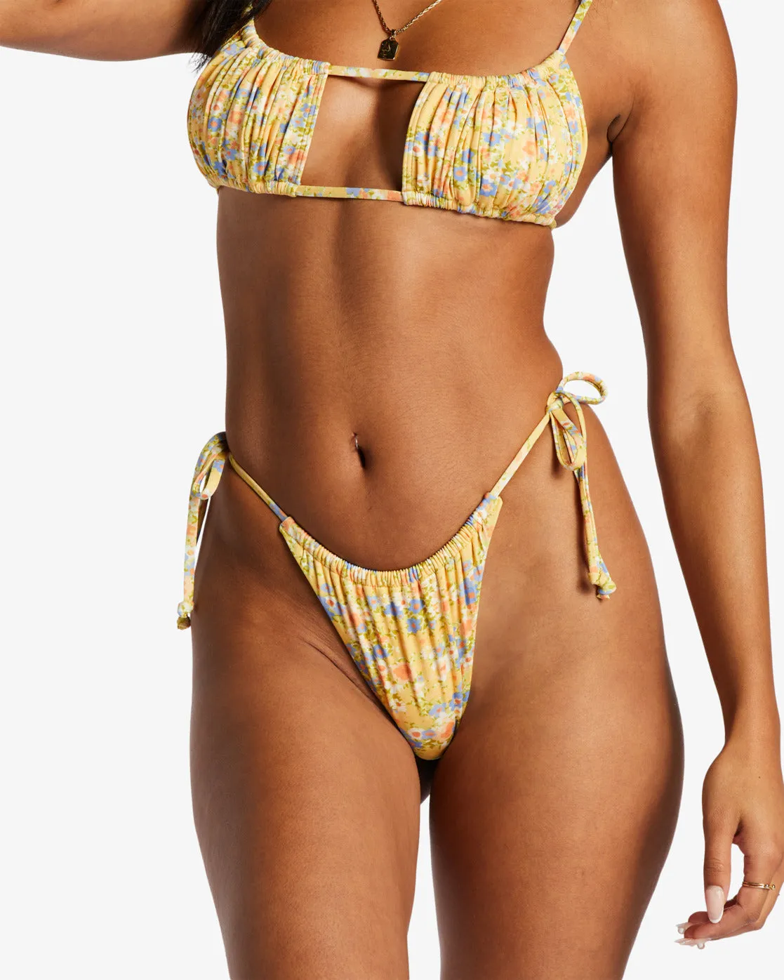 Southern Floral Ruched Hike Bikini Bottoms - Multi sold by Billabong product image thumbnail 5