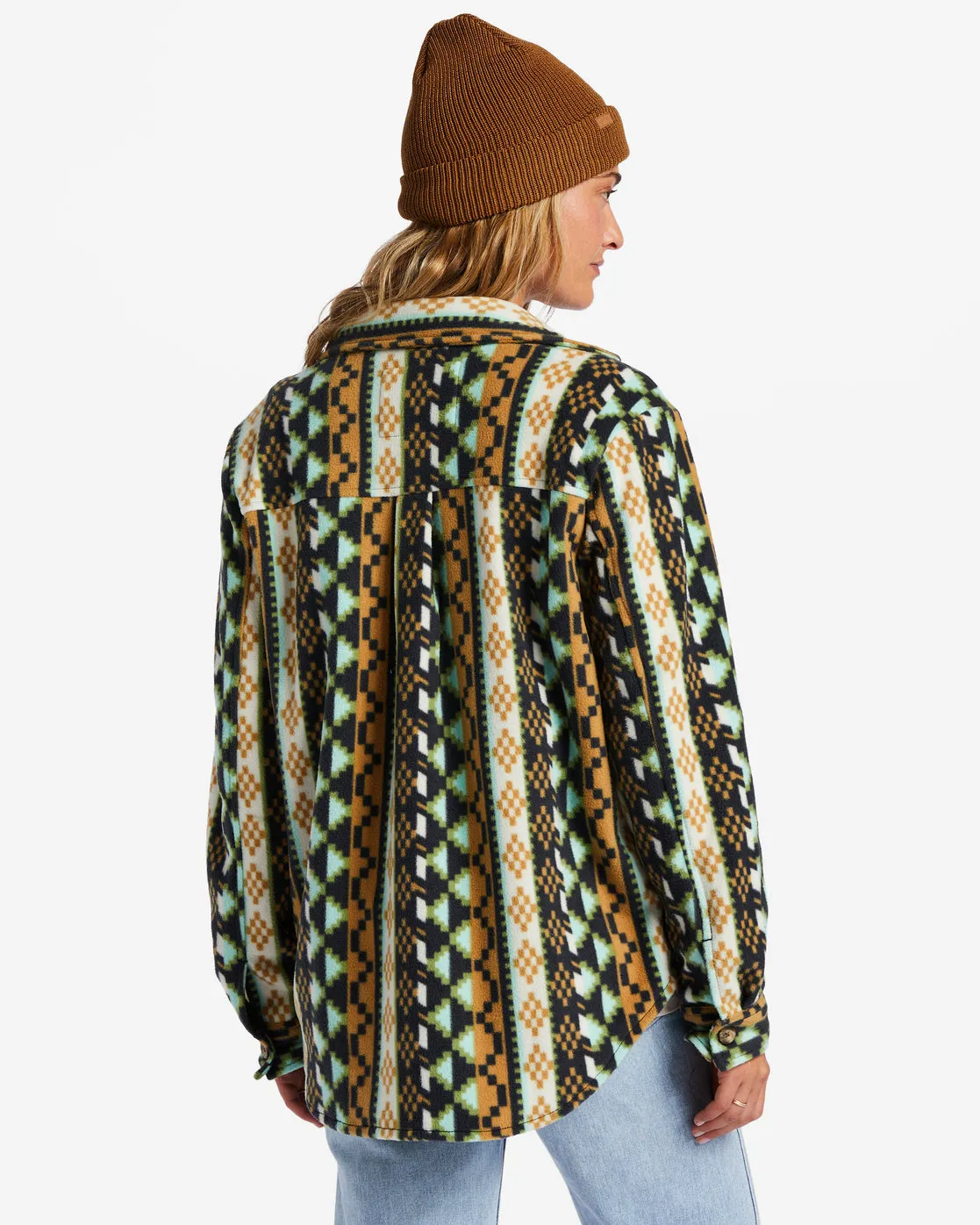 A/Div Forge Fleece Flannel Shacket - Black Multi sold by Billabong product image thumbnail 4