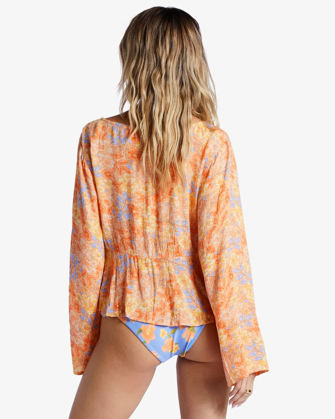 Forever Floral Long Sleeve Shirt - Light Melon sold by Billabong product image thumbnail 3
