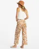 Free Fall Print High-Waist Pants - Cider sold by Billabong