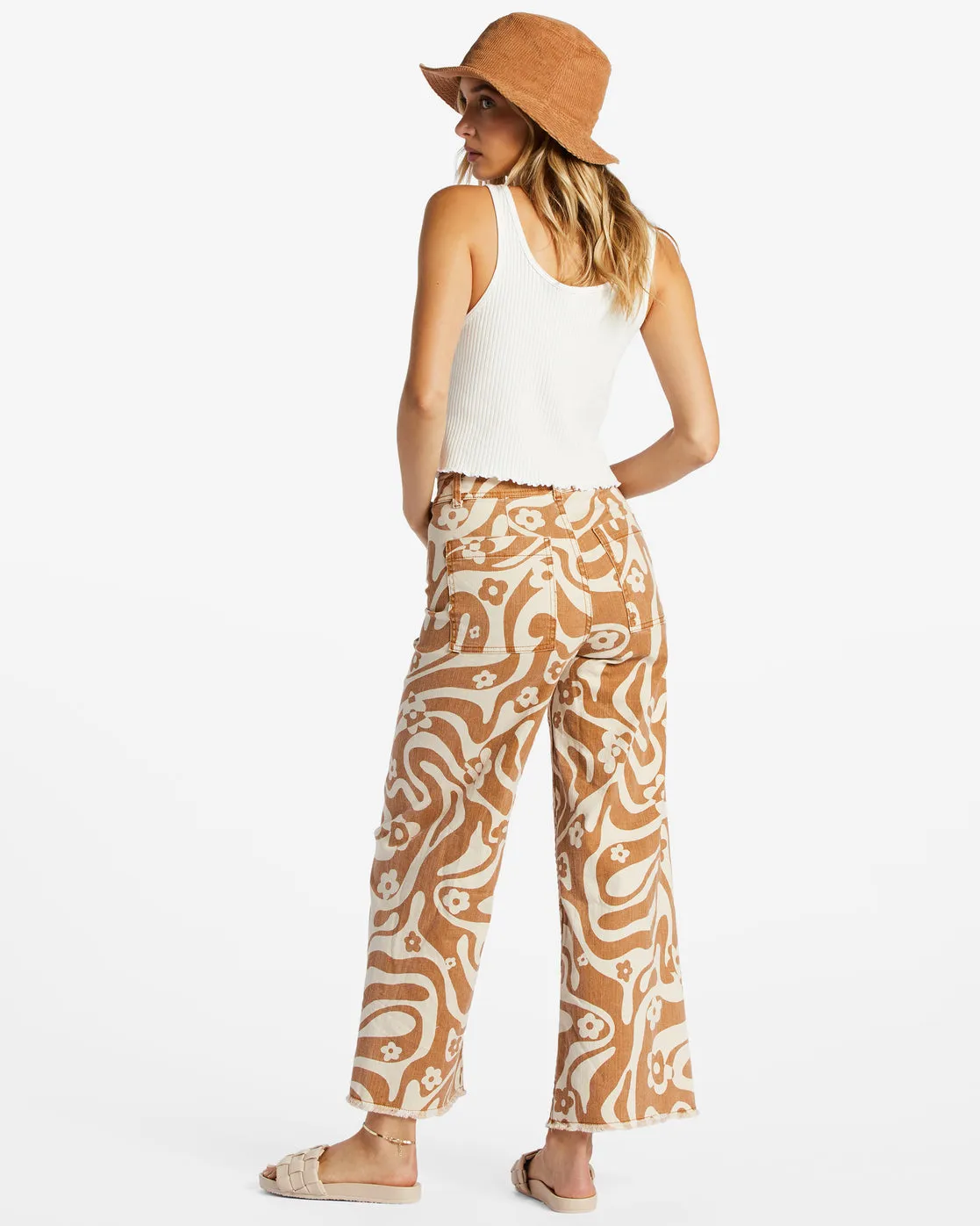 Free Fall Print High-Waist Pants - Cider sold by Billabong product image thumbnail 3