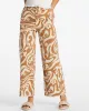 Free Fall Print High-Waist Pants - Cider sold by Billabong