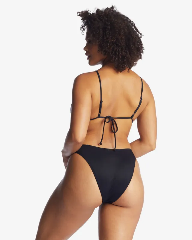 Sol Searcher Havana Skimpy Bikini Bottoms - Black Pebble sold by Billabong
