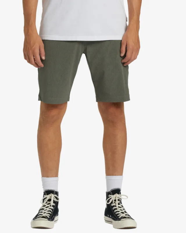 Crossfire 21" Hybrid Submersible Shorts - Military sold by Billabong