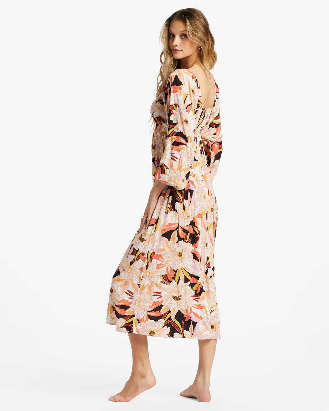 Better Days Long Sleeve Midi Dress - Multi sold by Billabong product image thumbnail 4