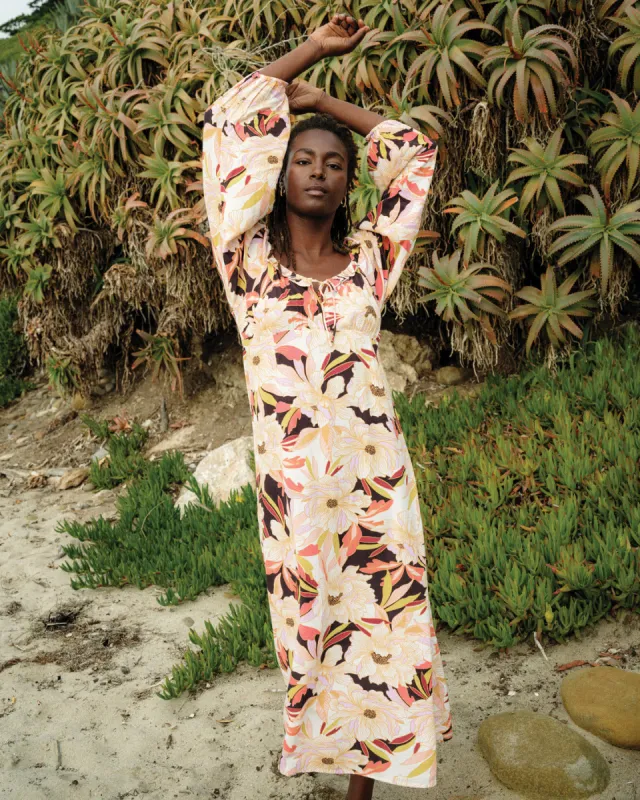 Better Days Long Sleeve Midi Dress - Multi sold by Billabong