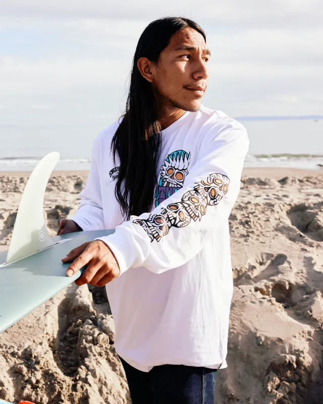 Skulls OG Long Sleeve T-Shirt - White sold by Billabong