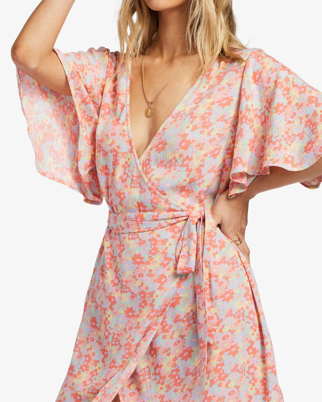 All For You Mini Dress - Soft N Peachy sold by Billabong product image thumbnail 5