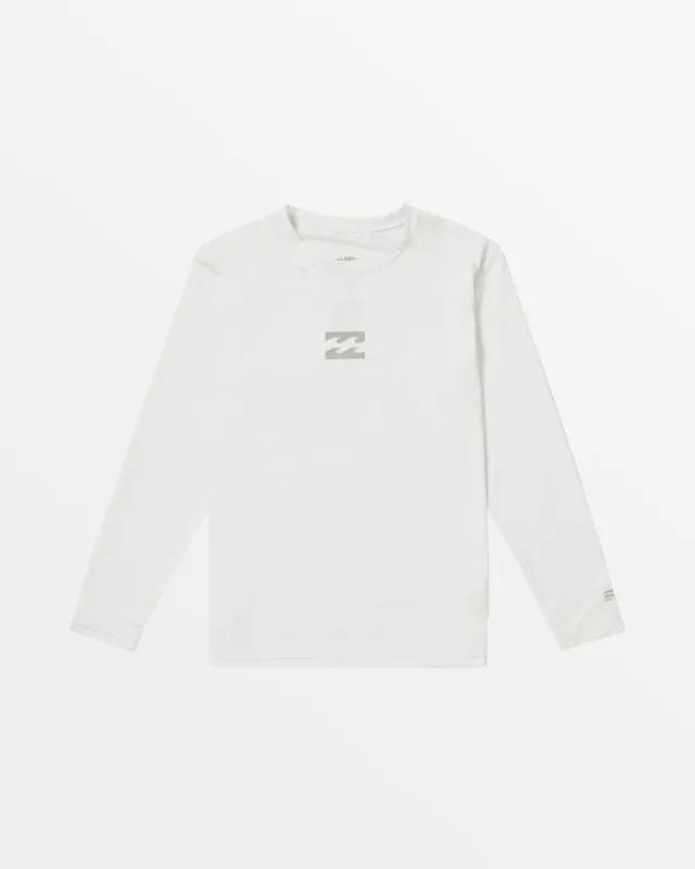 Boys All Day Wave Long Sleeve Shirt - White sold by Billabong