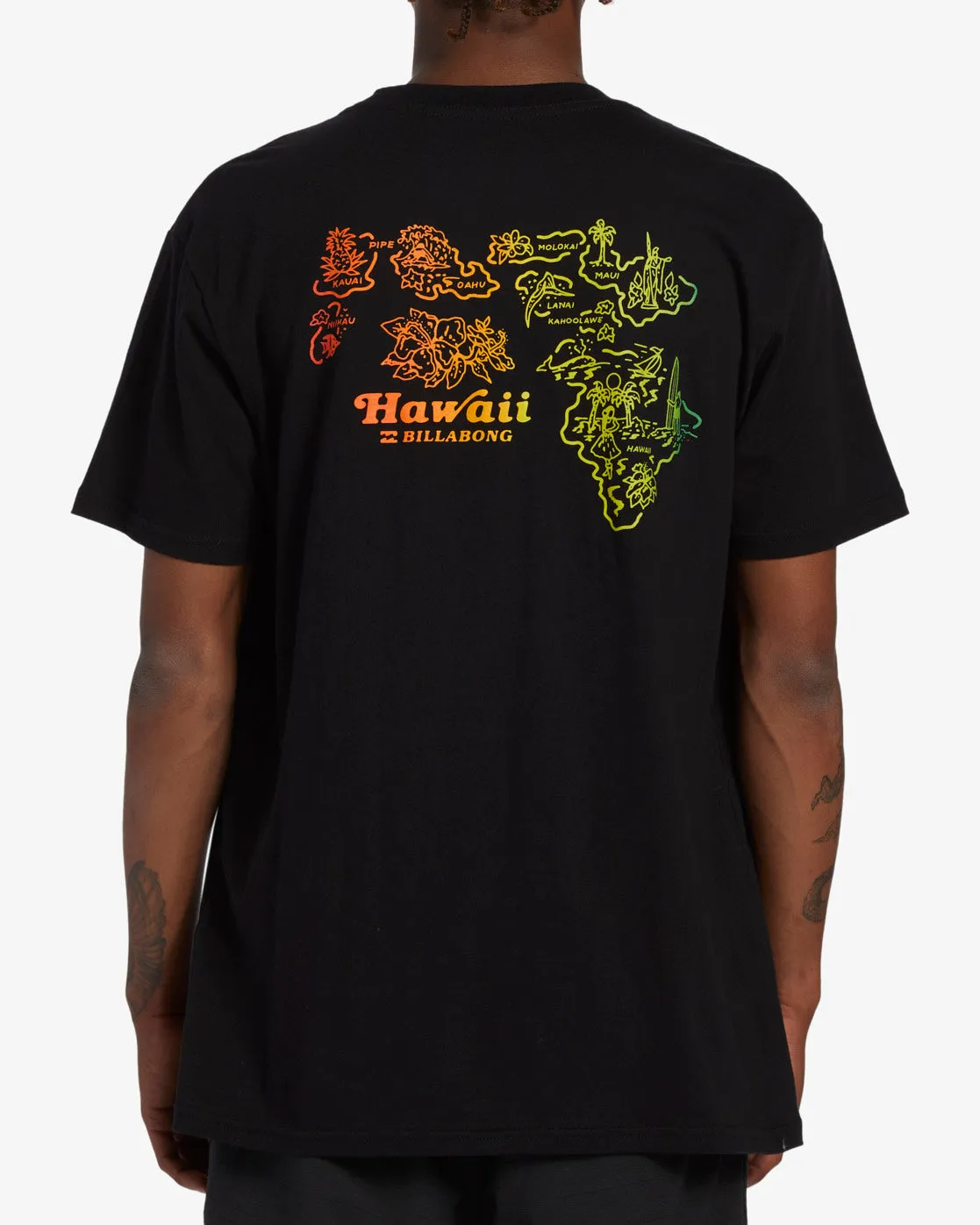 Handkie Hawaii T-Shirt - Black sold by Billabong