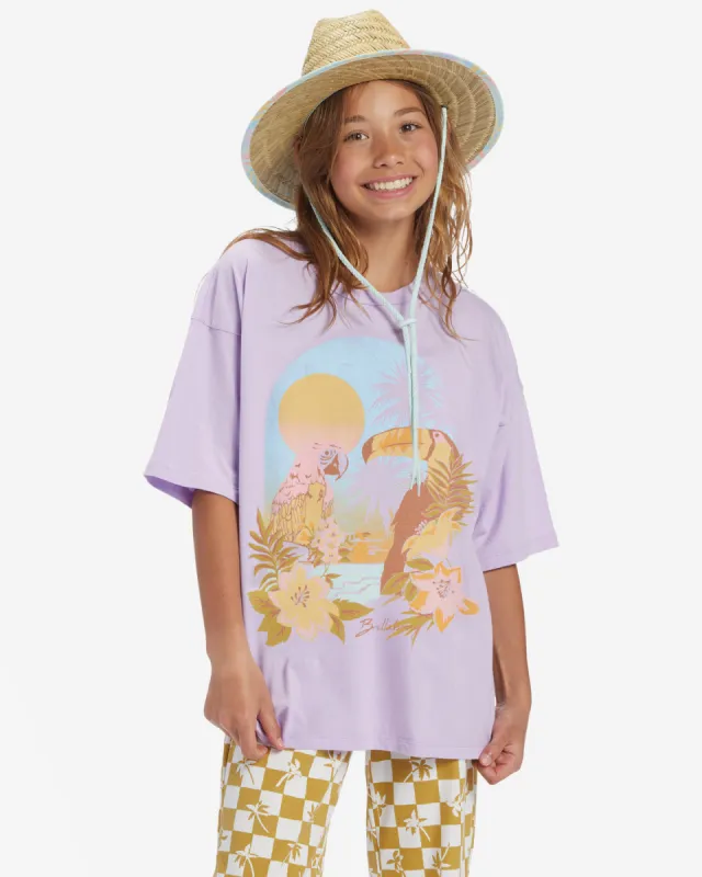 Girls Tropical Daze T-Shirt - Peaceful Lilac sold by Billabong