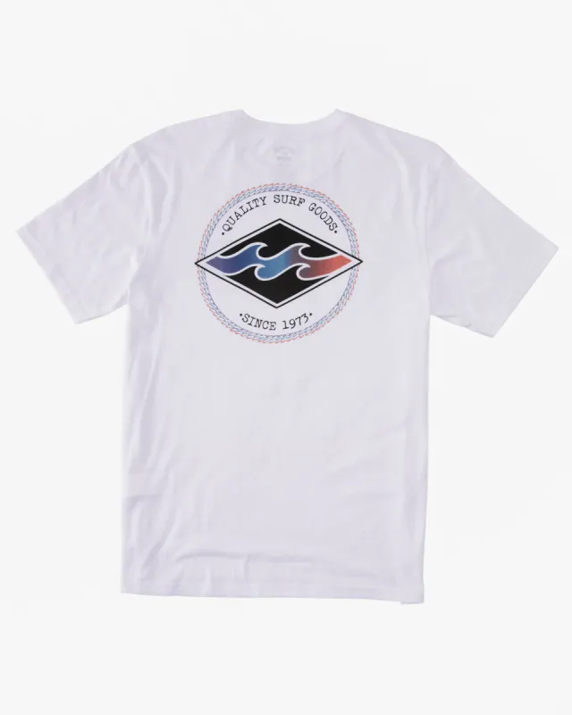 Boys 2-7 Rotor Diamond T-Shirt - White sold by Billabong