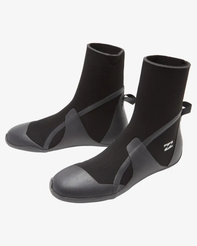 Boys 3mm Absolute Round Toe Wetsuit Boots - Black Hash sold by Billabong