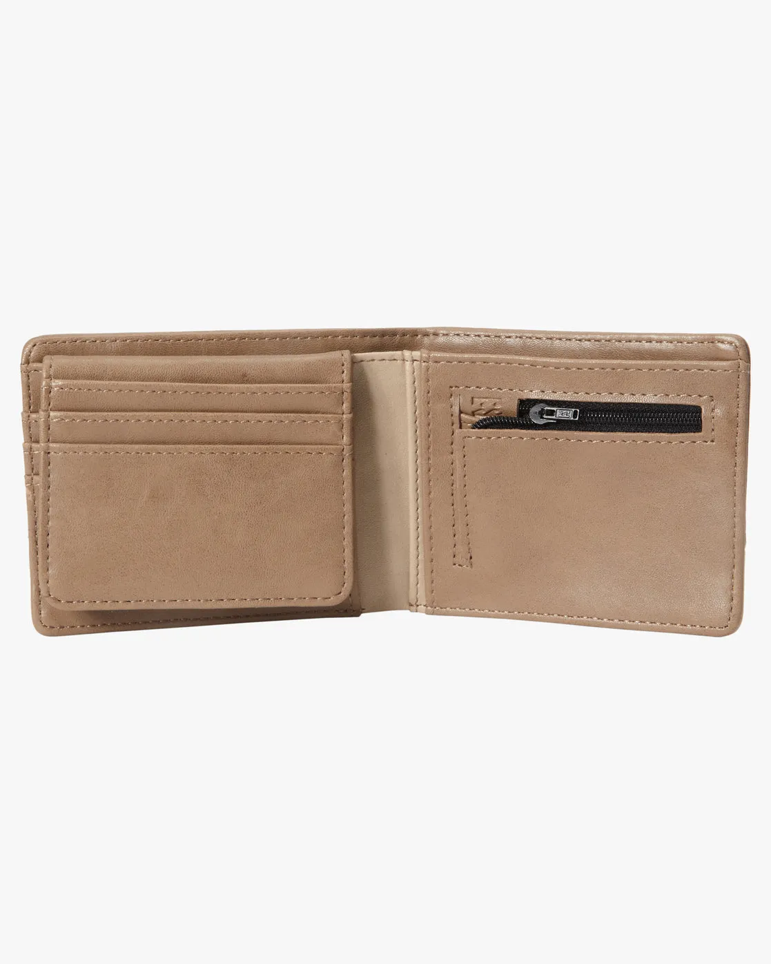 Dimension Faux Leather Bi-Fold Wallet - Clay sold by Billabong product image thumbnail 2