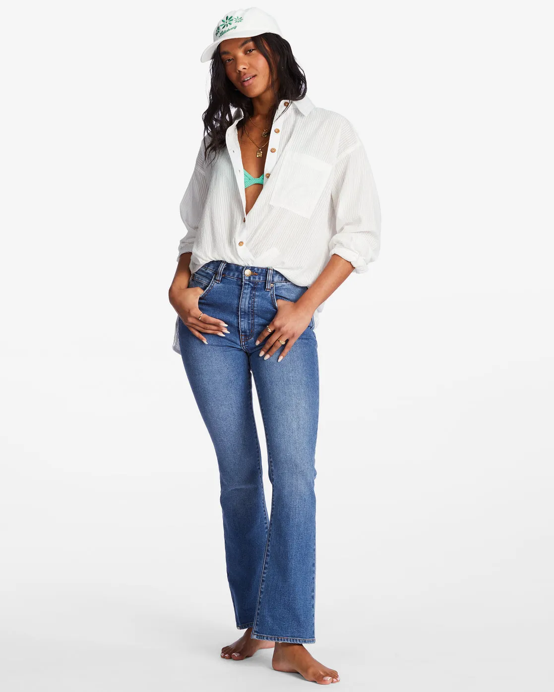 Dad Cap Strapback Hat - White Multi sold by Billabong product image thumbnail 3