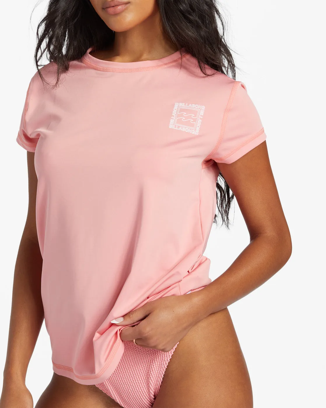 Core Sunday Surf Short Sleeve Rashguard Short Sleeve Surf Tee - Flamingo sold by Billabong product image thumbnail 5