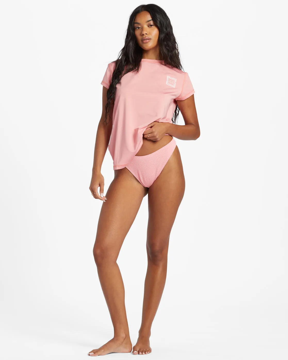 Core Sunday Surf Short Sleeve Rashguard Short Sleeve Surf Tee - Flamingo sold by Billabong product image thumbnail 2