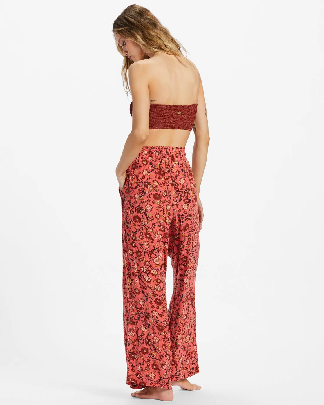 Sun Rays Crinkle Pants - Hibiscus sold by Billabong product image thumbnail 3