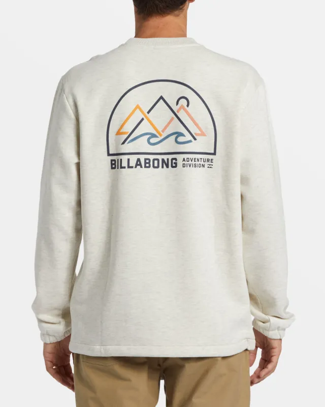 Compass Crewneck Sweatshirt - Oatmeal Heather sold by Billabong