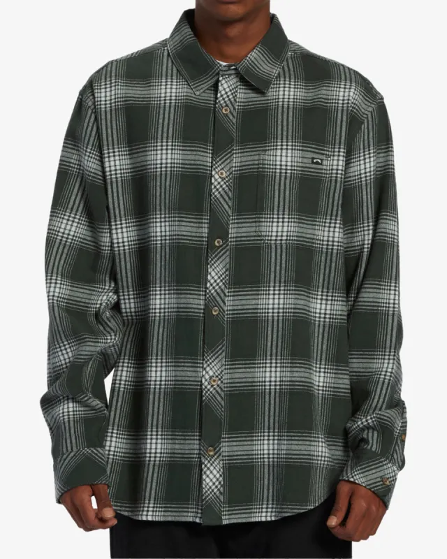 Coastline Flannel Long Sleeve Shirt - Dusty Forest sold by Billabong
