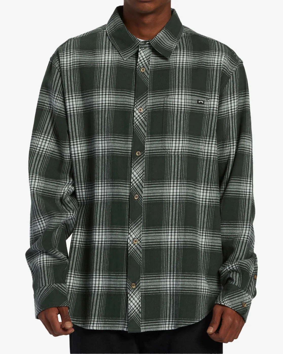 Coastline Flannel Long Sleeve Shirt - Dusty Forest sold by Billabong