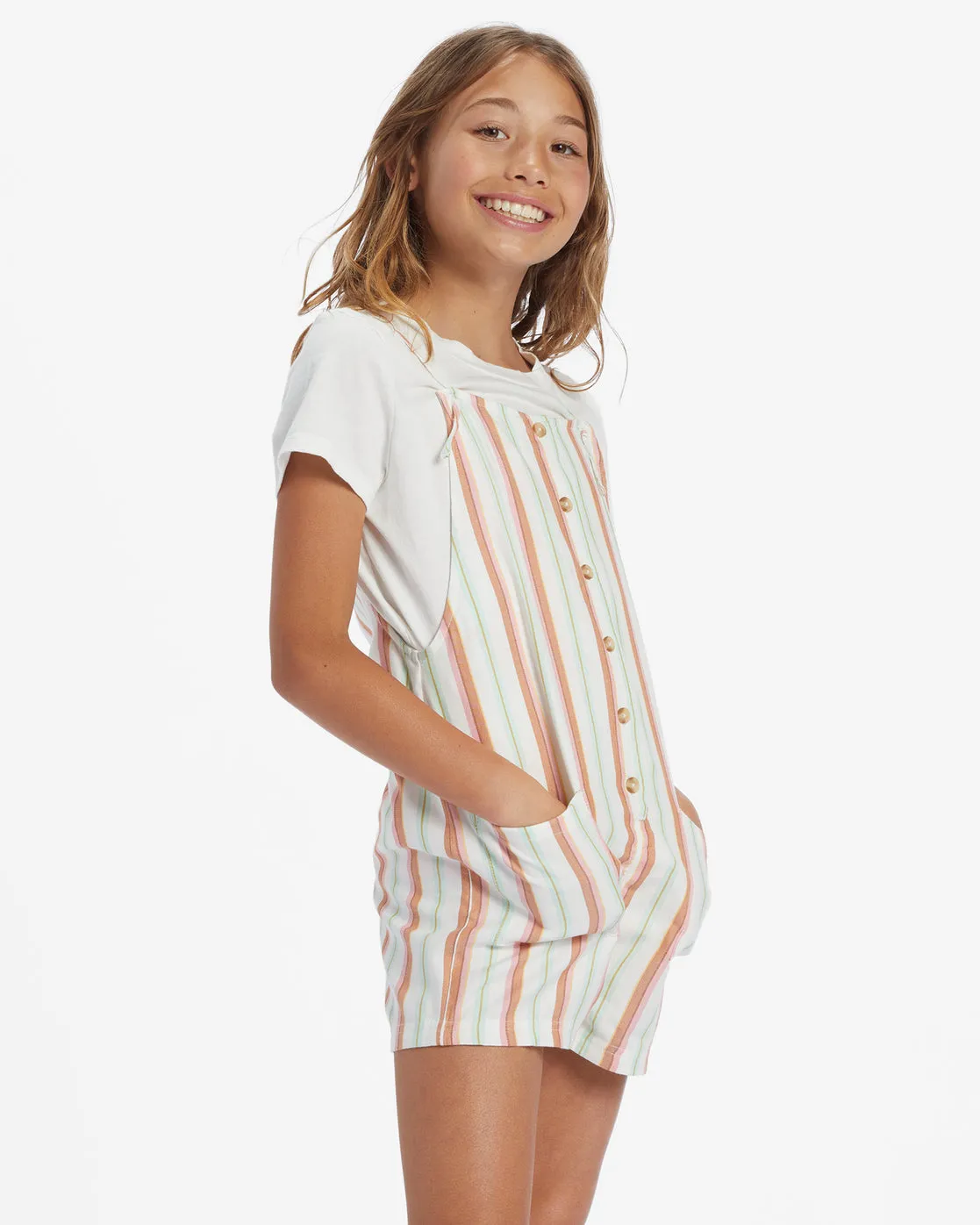 Girls Wave Watch Romper - Fresh Nectar sold by Billabong product image thumbnail 2
