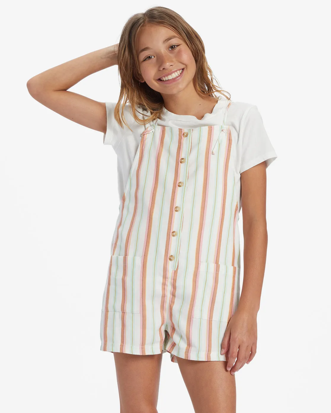 Girls Wave Watch Romper - Fresh Nectar sold by Billabong