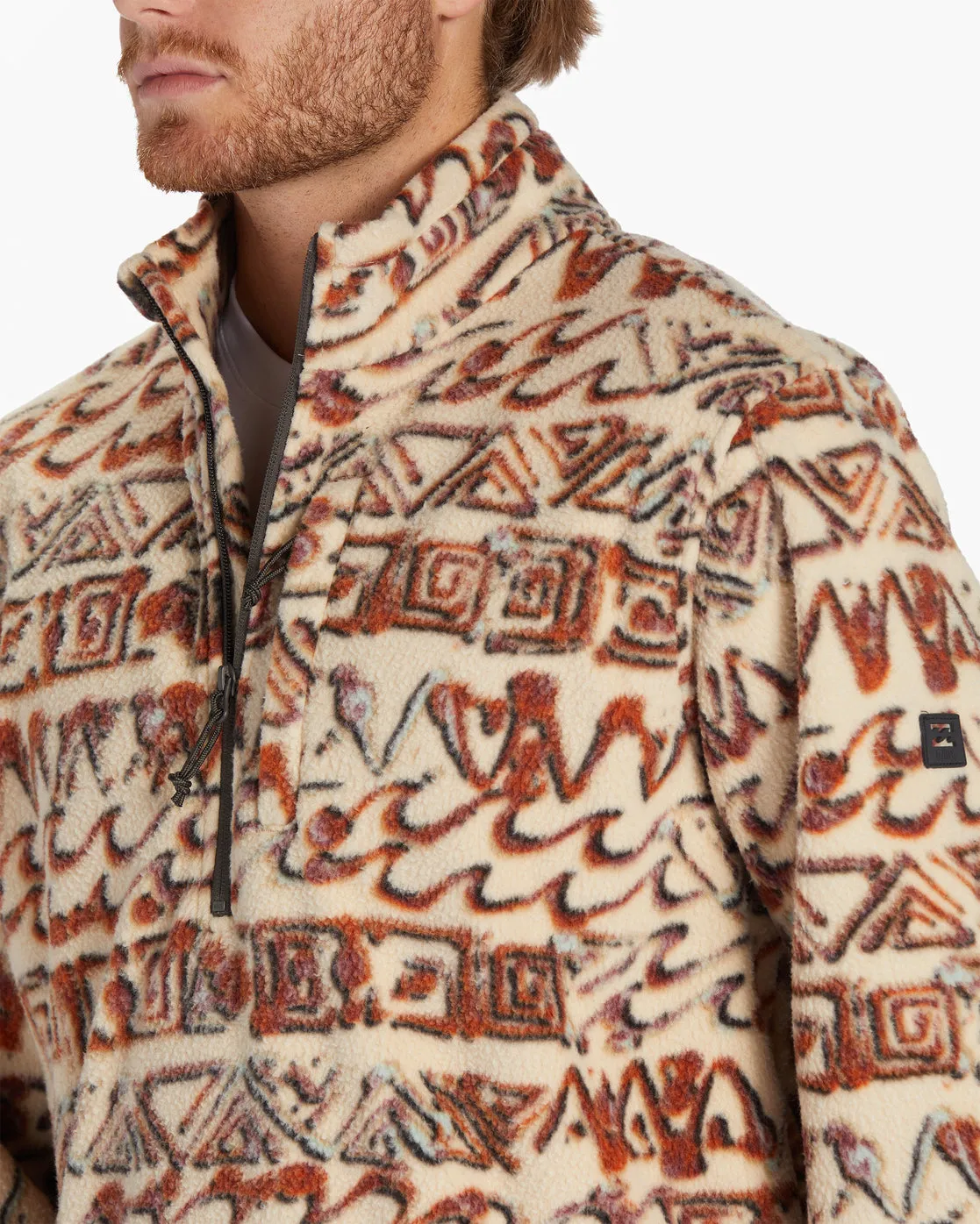 Boundary Half-Zip Mock Neck Fleece - Chino sold by Billabong product image thumbnail 4