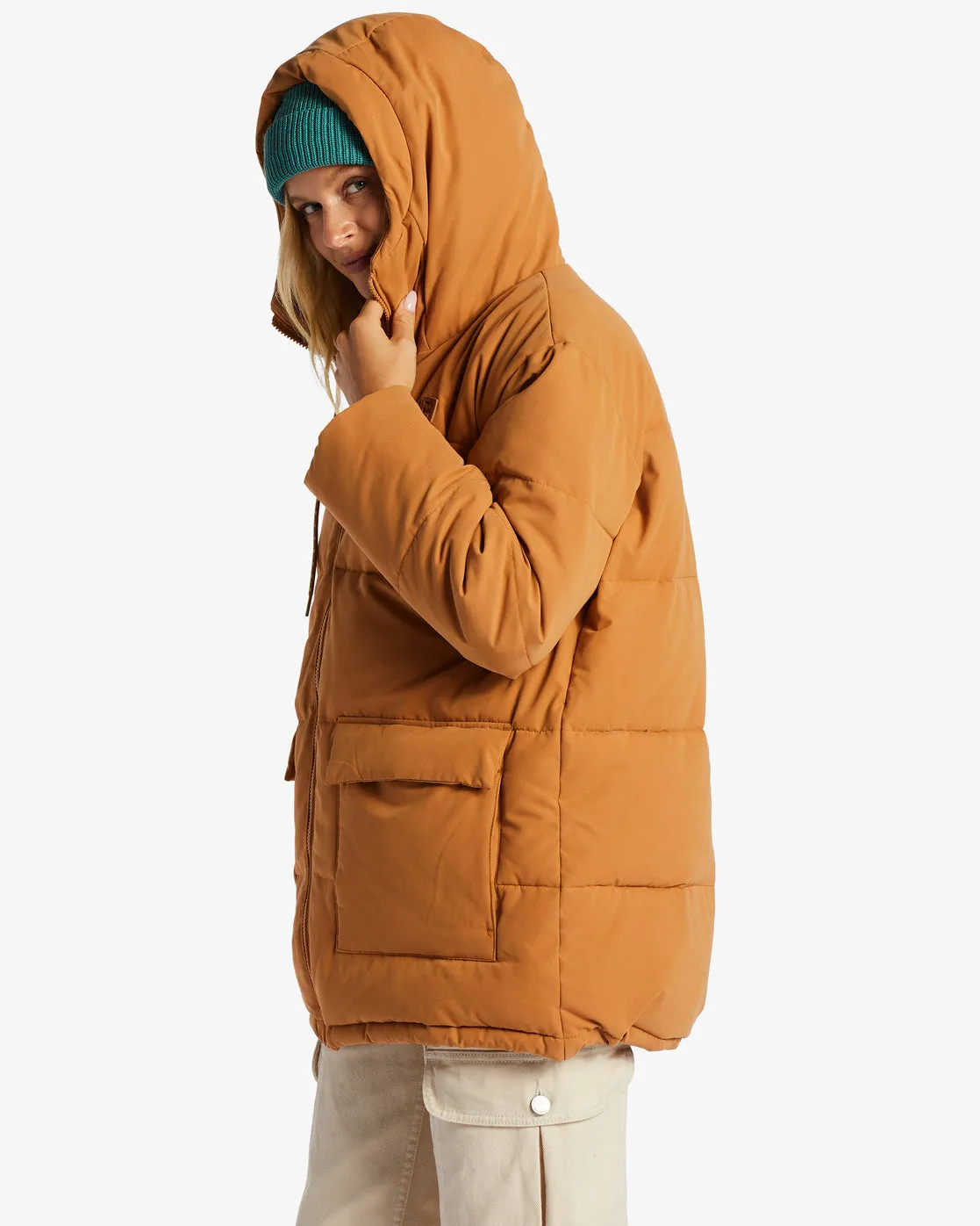 Love On You Hooded Jacket - Caramel sold by Billabong product image thumbnail 2