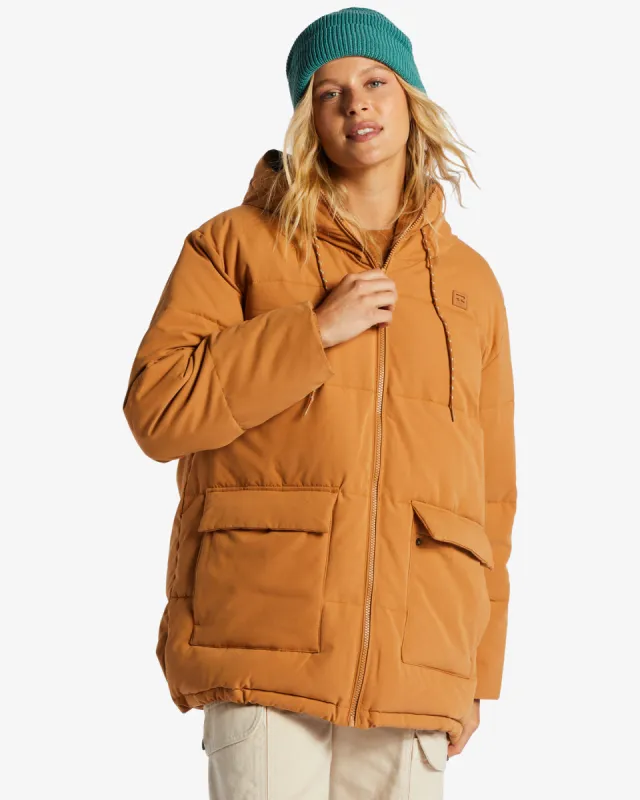 Love On You Hooded Jacket - Caramel made by Billabong