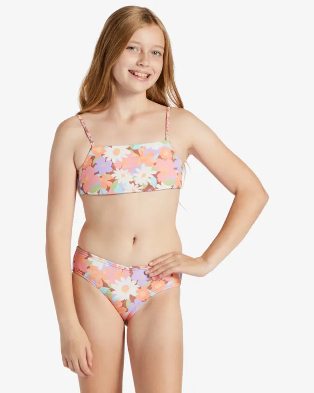 Girls Last Bloom Two Piece Reversible Bikini Set - Multi sold by Billabong