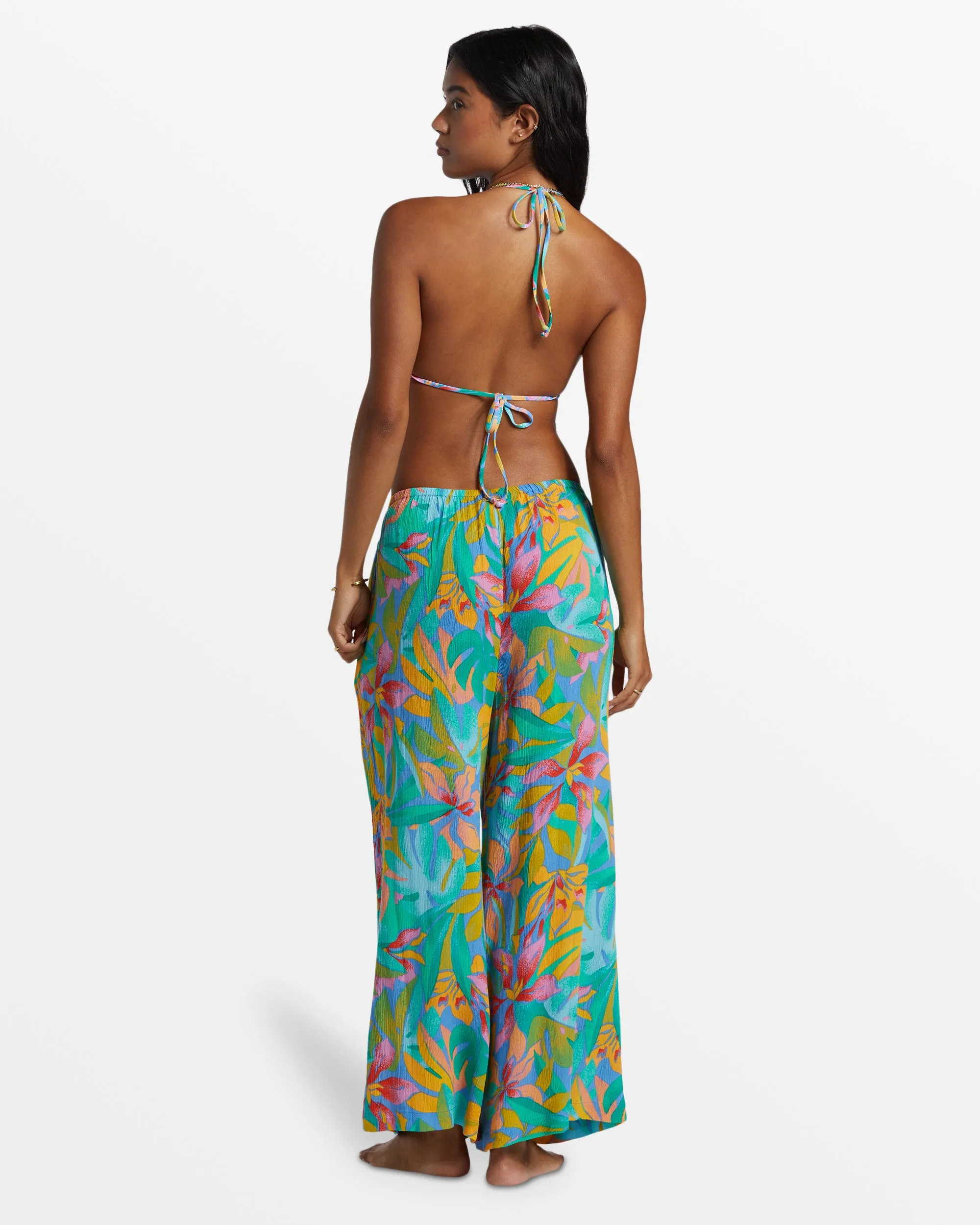 Sun Catcher Elastic Waist Printed Pants - Marina sold by Billabong product image thumbnail 3