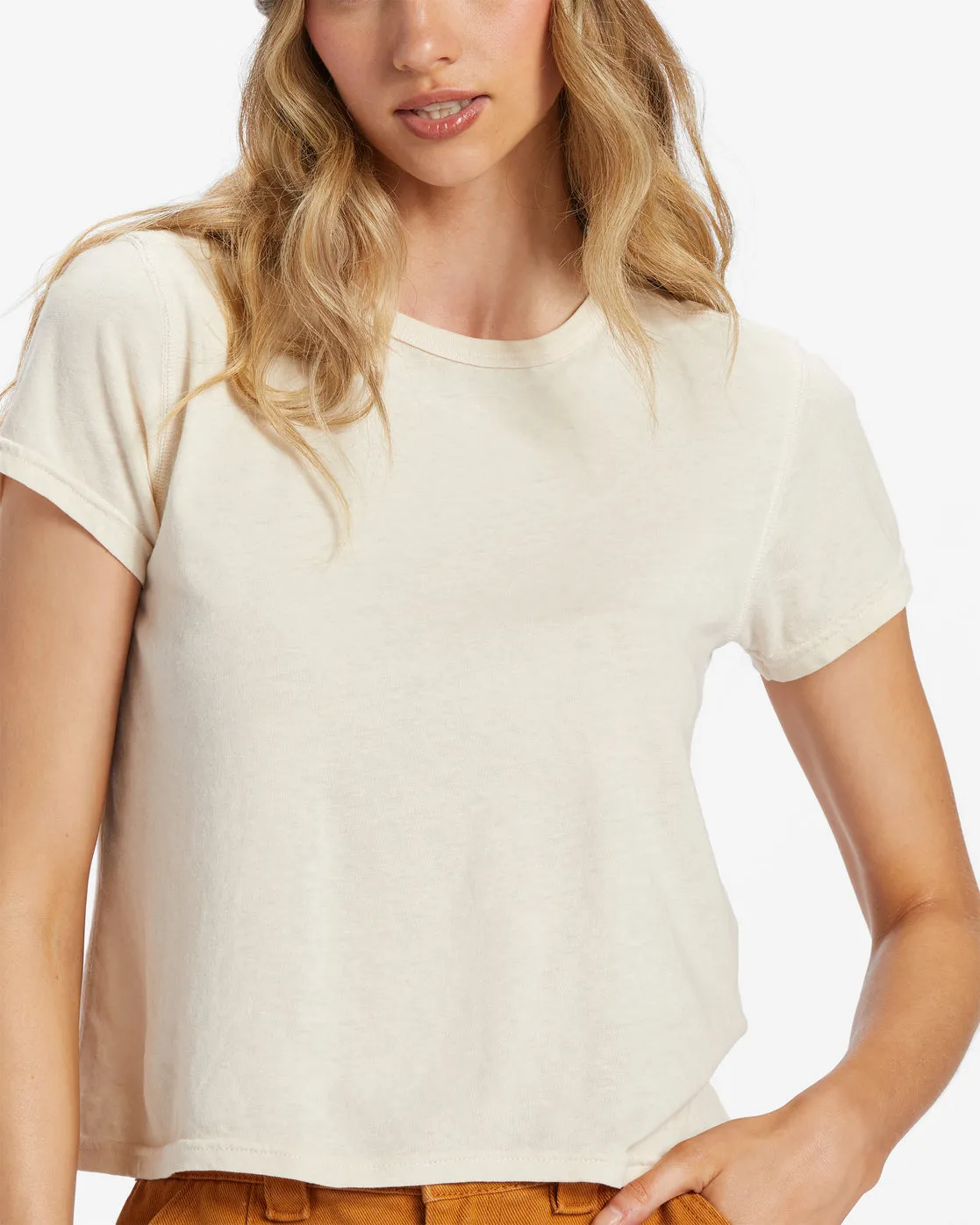 Better Then Basic Short Sleeve T-Shirt - White Cap sold by Billabong product image thumbnail 4