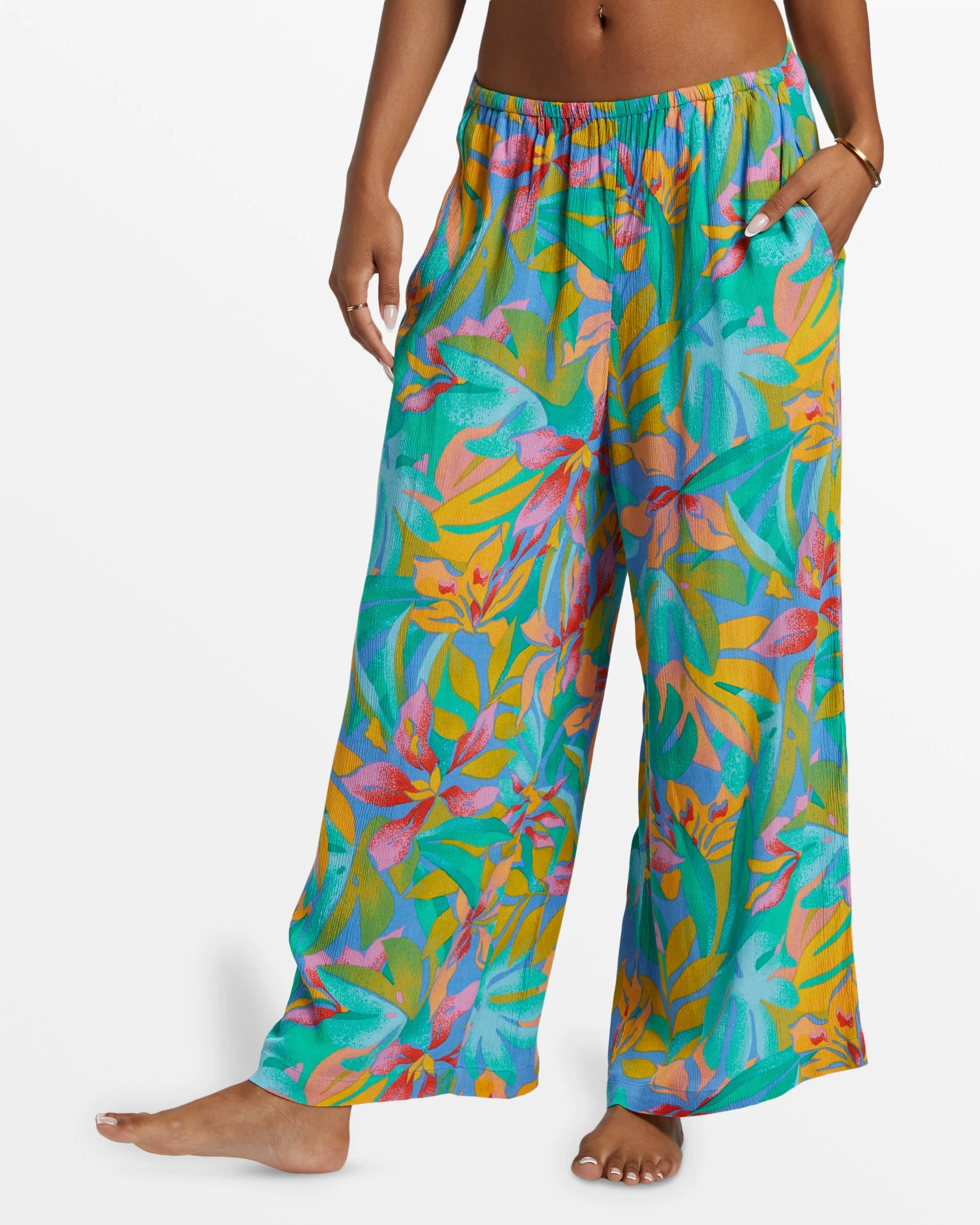 Sun Catcher Elastic Waist Printed Pants - Marina sold by Billabong product image thumbnail 5
