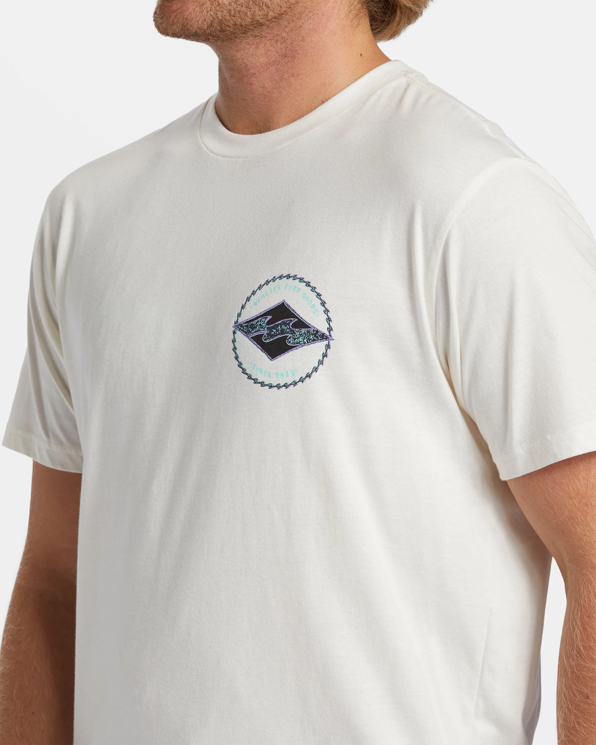Rotor Diamond T-Shirt - Off White sold by Billabong product image thumbnail 4