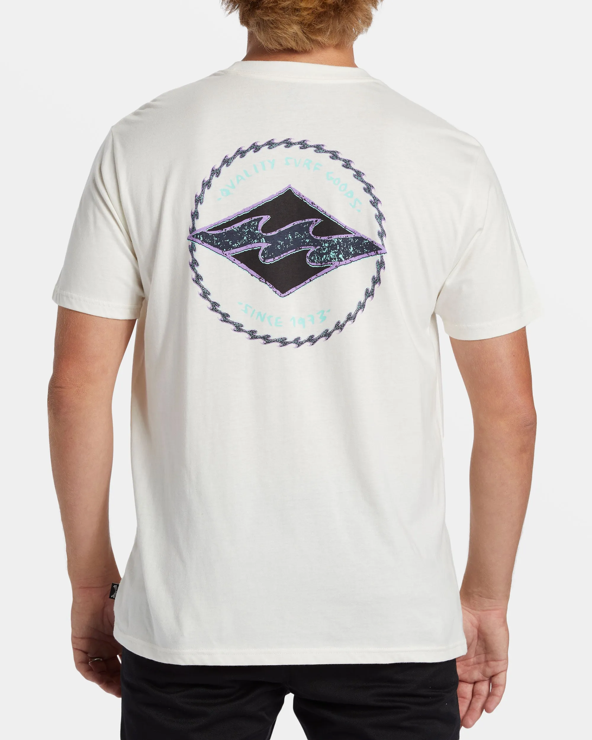 Rotor Diamond T-Shirt - Off White sold by Billabong