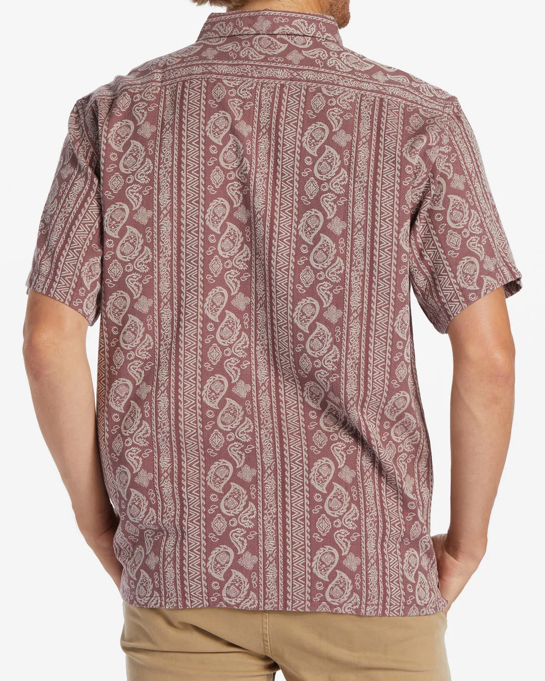 Sundays Jacquard Short Sleeve Shirt - Fig sold by Billabong product image thumbnail 3