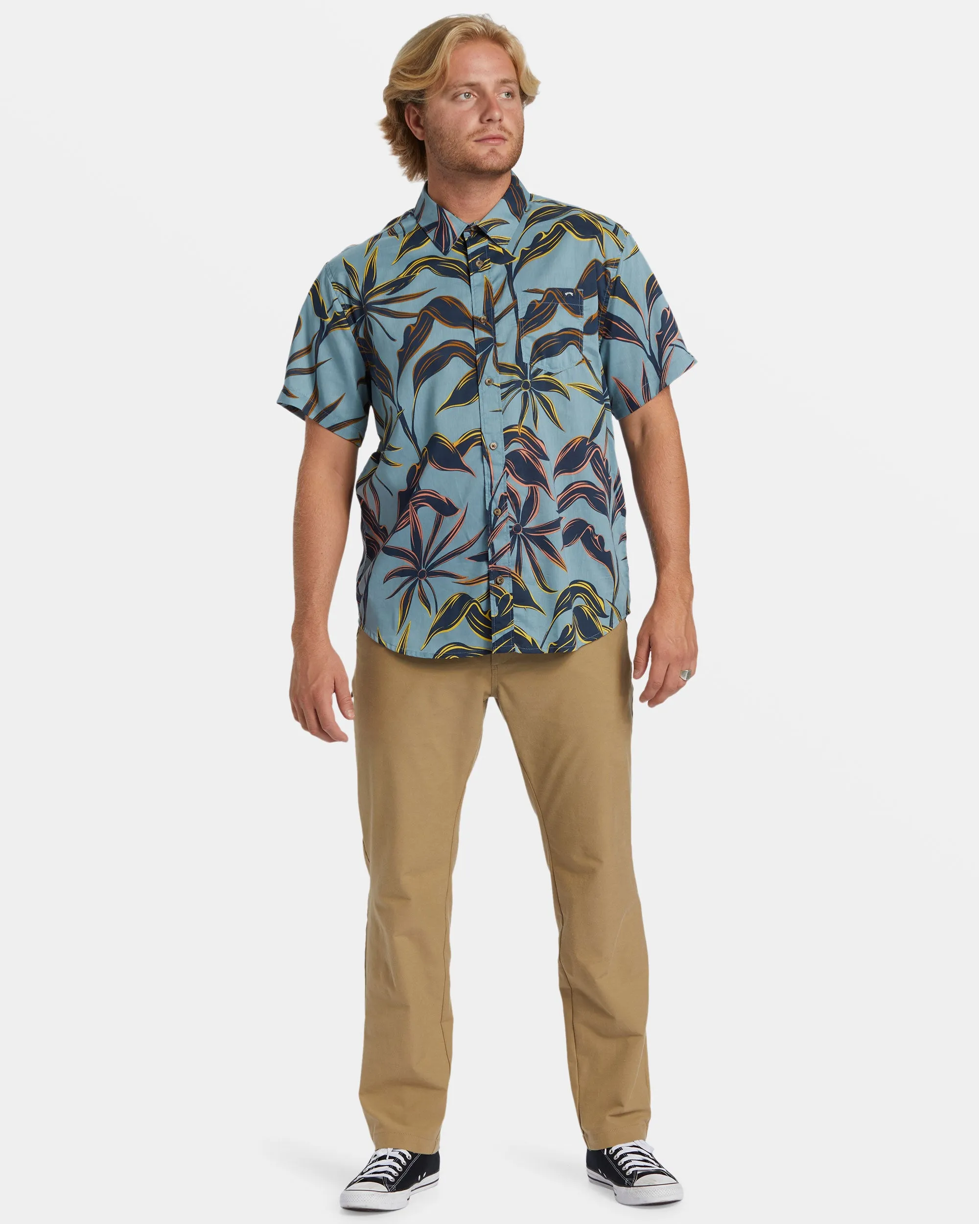 Sundays Short Sleeve Shirt - Washed Blue sold by Billabong product image thumbnail 5