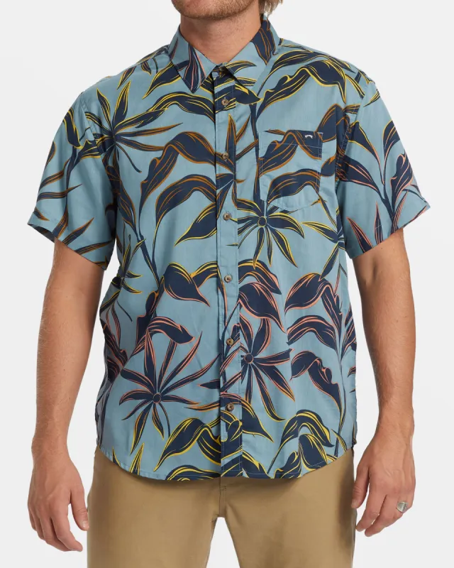 Sundays Short Sleeve Shirt - Washed Blue sold by Billabong