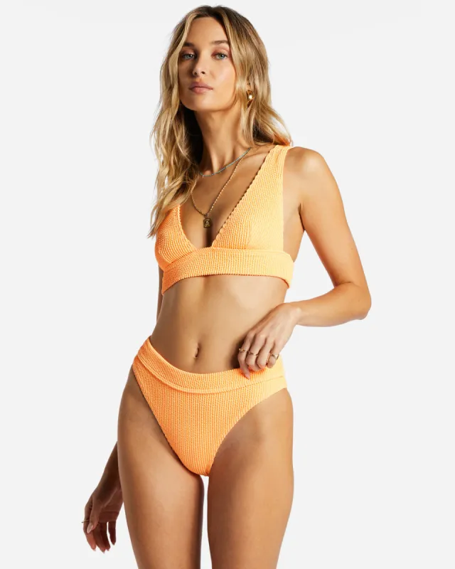 Summer High Remi Plunge Bikini Top - Tangy Tangerine sold by Billabong