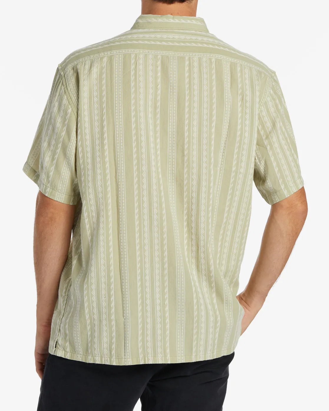Sundays Jacquard Short Sleeve Shirt - Sage sold by Billabong product image thumbnail 3