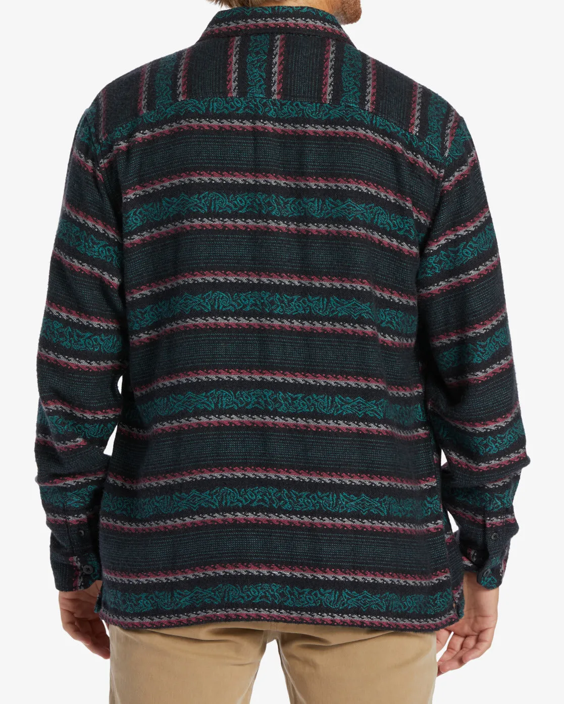 Offshore Jacquard Flannel Long Sleeve Shirt - Phantom sold by Billabong product image thumbnail 3