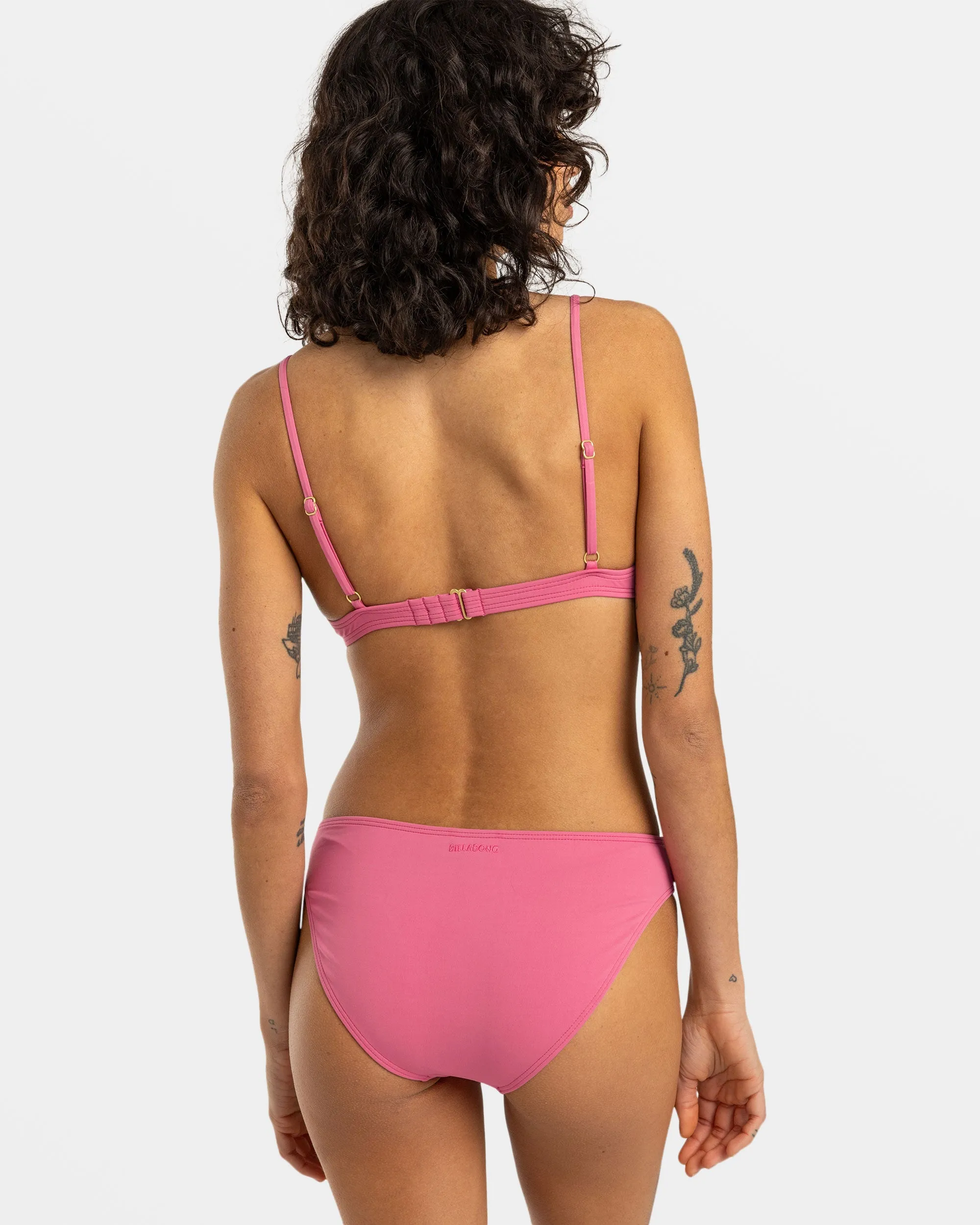 Sol Searcher Lowrider Bikini Bottoms - Berry Pink sold by Billabong